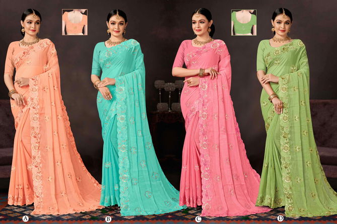 Ronisha Tokyo Designer Party Wear Sarees Catalog